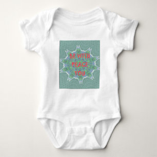 Body Peace Be With You Inspirational Graphic Art Text