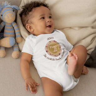 Body Peace & Joy Pink Gold Nom de famille Noël