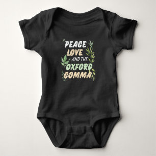 Body Peace Love Oxford Comma English Grammar Humour