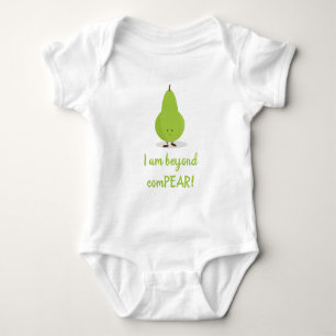 Body Pear Fruit Food Pun Cute Caricature positive