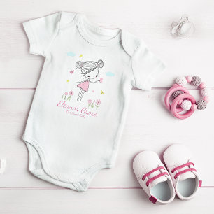 Body Peint à la main douce fille - Bodysuit pour bébé r