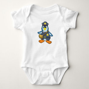 Body Penguin en tant que femme de police avec sac à mai