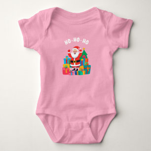 Body Père Noël Jouer HO-HO-HO-HO Bodysuit à une pièce