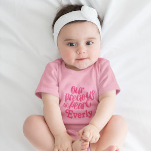 Body Perle précieuse rose framboise personnalisée