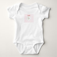 Personalisé Isla Baby Girl Nursery Bow&En vichy