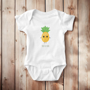 Body Personnalisé Cute souriant Kawaii Ananas