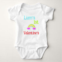 Personnalisé MON PREMIER SAINT-VALENTIN Bébé Arc-e