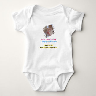 Body personnalisé pour bébé avec nom personnalisé