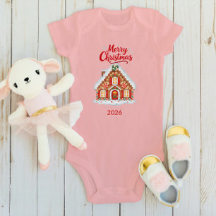 Body personnalisé pour bébé de Noël - Nom & 2026
