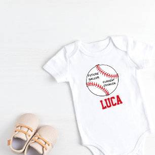 Body personnalisé pour bébé sur le thème du baseba