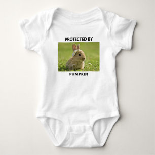 Body Personnalisé Protégé Par Lapin Photo Drôle