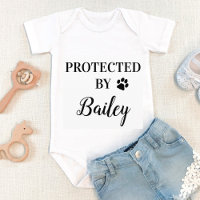 Body personnalisé Protégé par un bébé chien