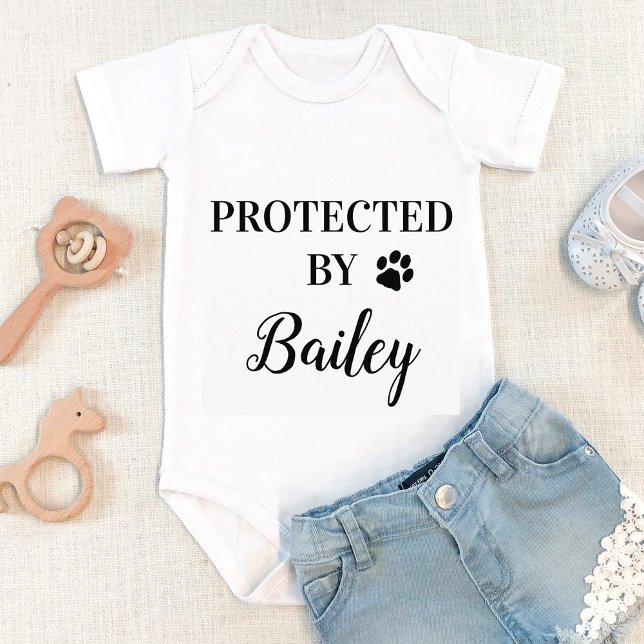 Body personnalisé Protégé par un bébé chien (Créateur téléchargé)