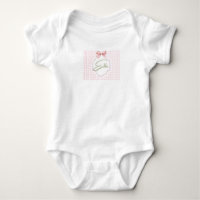 Personnalisée Ella Baby Girl Nursery Bow&En vichy