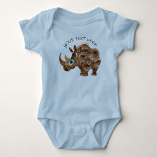 Body Personnaliser Baby Boy Cute Rhino