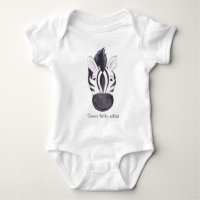 Petit animal zèbre doux t-shirt enfant