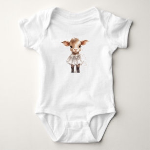 Body Petit bébé doux veau de vache en robe