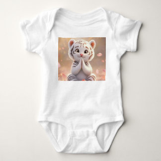 Body Petit club de tigre paisible sur Lotus - Bodysuit