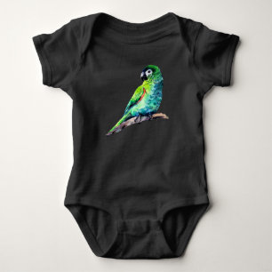 Body Petit costume de bébé perroquet vert