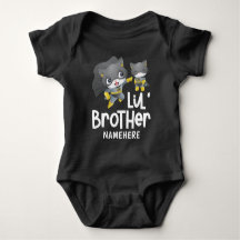Petit Frère Super-héros Chat Nom Personnalisé