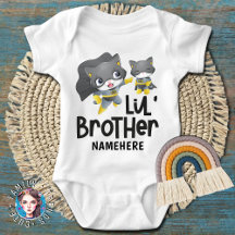 Petit Frère Super-héros Chat Nom Personnalisé