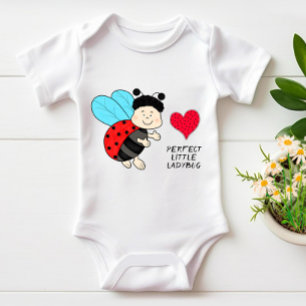 Body Petit garçon coccinelle avec cœur