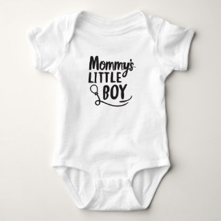 Body Petit garçon de maman noire et blanche Nouveau Fil