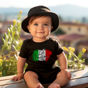 Body Petit Paisan Bébé Italien Drôle Noir