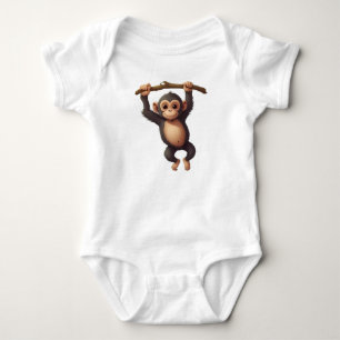 Body Petit singe mignon et drôle