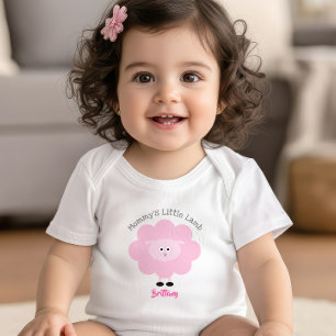 Body Petite agneau de maman Fille rose douce mignonne