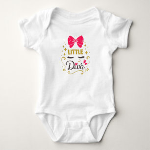 Body Petite Diva Typographie Bébé fille rose