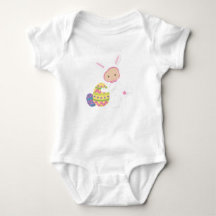BODY PETITE FILLE BÉBÉ HABILLÉE COMME BUNNY DE PÂQUES