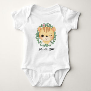Body petite fille mignonne tiger ajouter nom