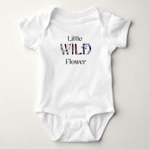 Body Petite fleur sauvage - prénom de bébé