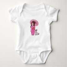Petite Kimono Chérie et chiot