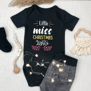 Body Petite Miss Fille illuminée de Noël