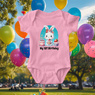 Body Petites filles bébé lapin premier anniversaire