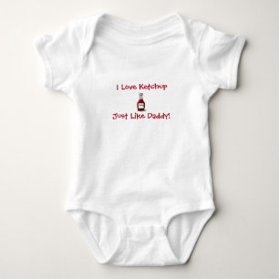 BODY PEU D'AMUSEMENT IDIOT DE BÉBÉ DU KETCHUP DU PAPA