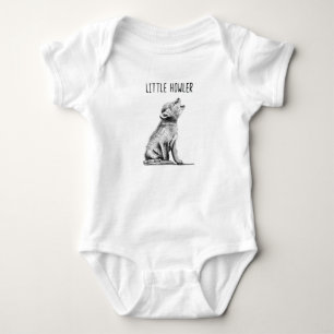Body Peu de costume de bébé de CUB de loup d'hurleur