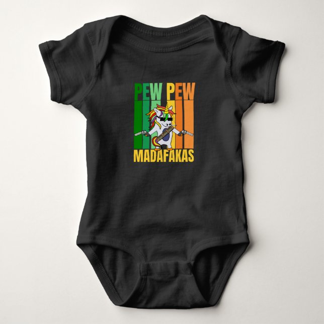 Body pew pew madafakas - mignonne licorne (Devant)