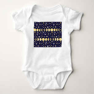 Body Phases Lune Étoiles Arrière - plan Vintage