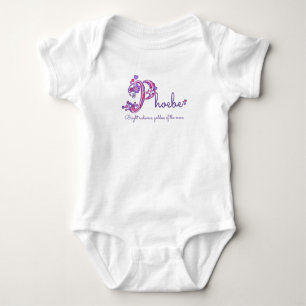 Body Phoebe Girls nom signifiant P monogramme coeurs