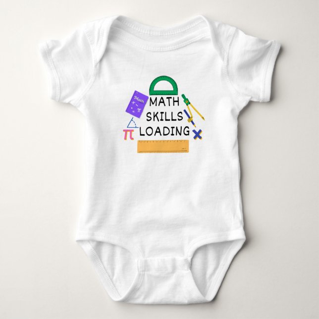 Body phrases drôles Cadeau, Math Baby Bodysuit (Devant)