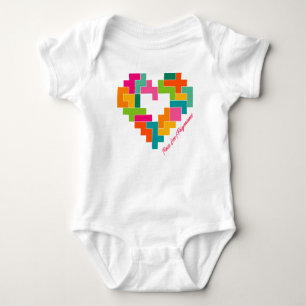 Body Pièce, Amour & Polyominos Chemise bébé