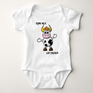 Body Pièce en t drôle de bébé de vache