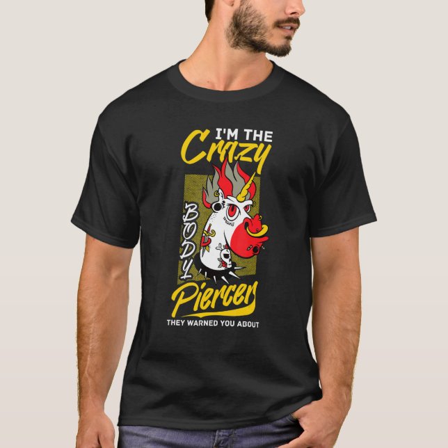 Body Piercer Gun Dermal Piercing Implants Quotes 3 T-Shirt (Front)