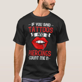 Body Piercing Dermal Implants Nose Ear Lip Modific T-Shirt