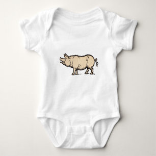 Body Pig Antique Piggy Cute Illustration Vintage