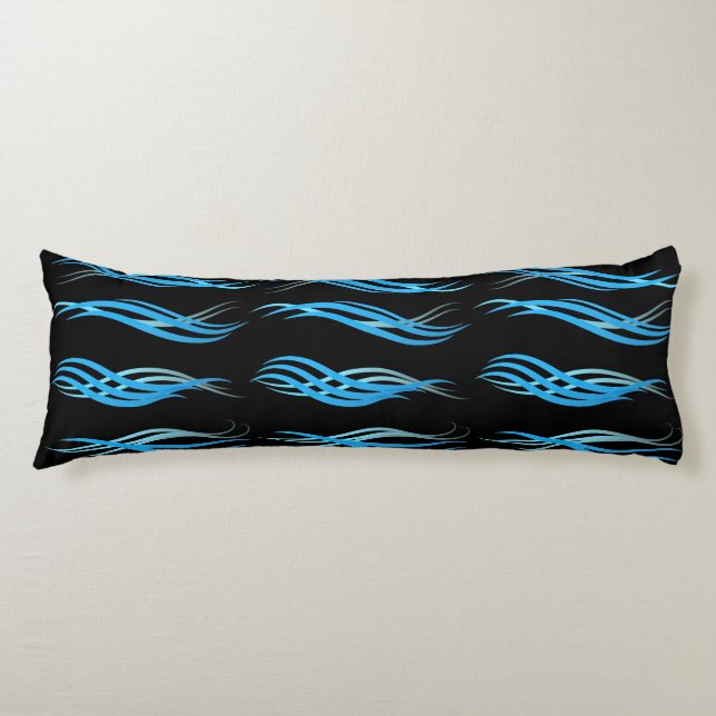 Body Pillow-Blue Waves Pillow (Front)