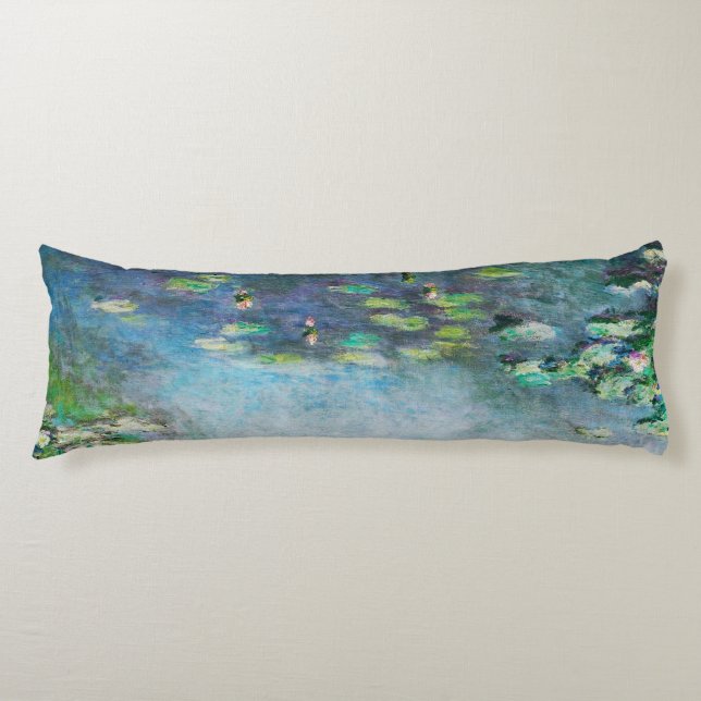 Body Pillow Claude Monet Waterlily Fine Art (Front)